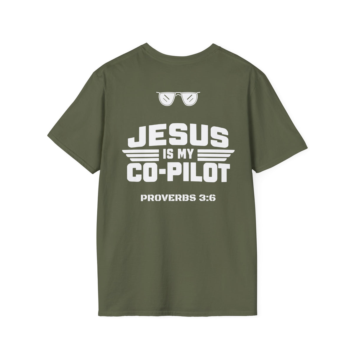 Jesus Is My Co-Pilot Proverbs 3:6 Christian T-Shirt
