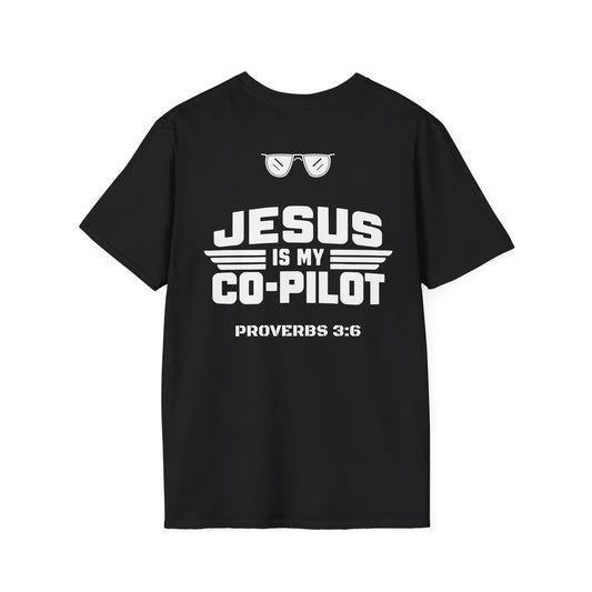 Jesus Is My Co-Pilot Proverbs 3:6 Christian T-Shirt