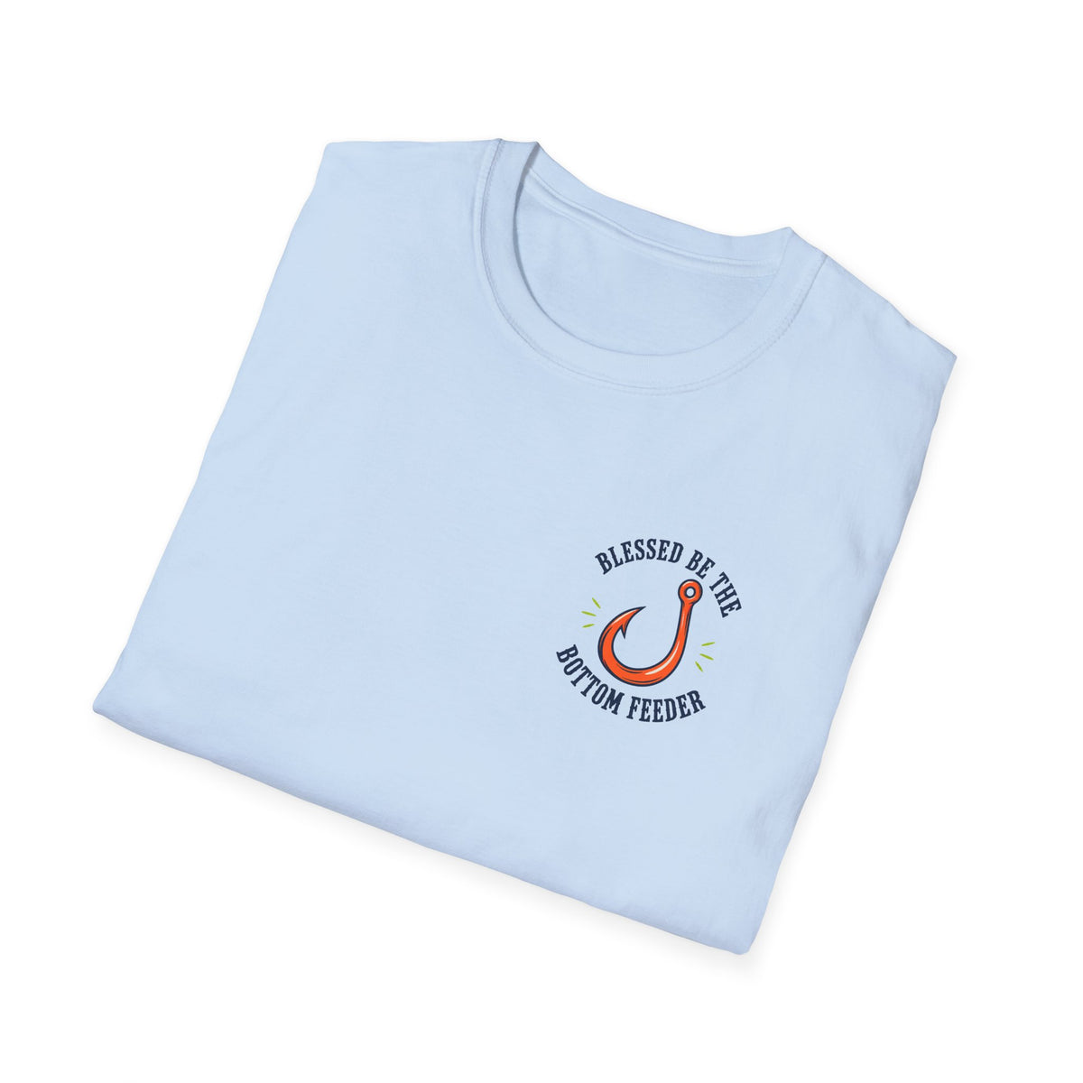 Blessed Be the Bottom Feeder Christian Fishing T-Shirt - Psalm 40:2
