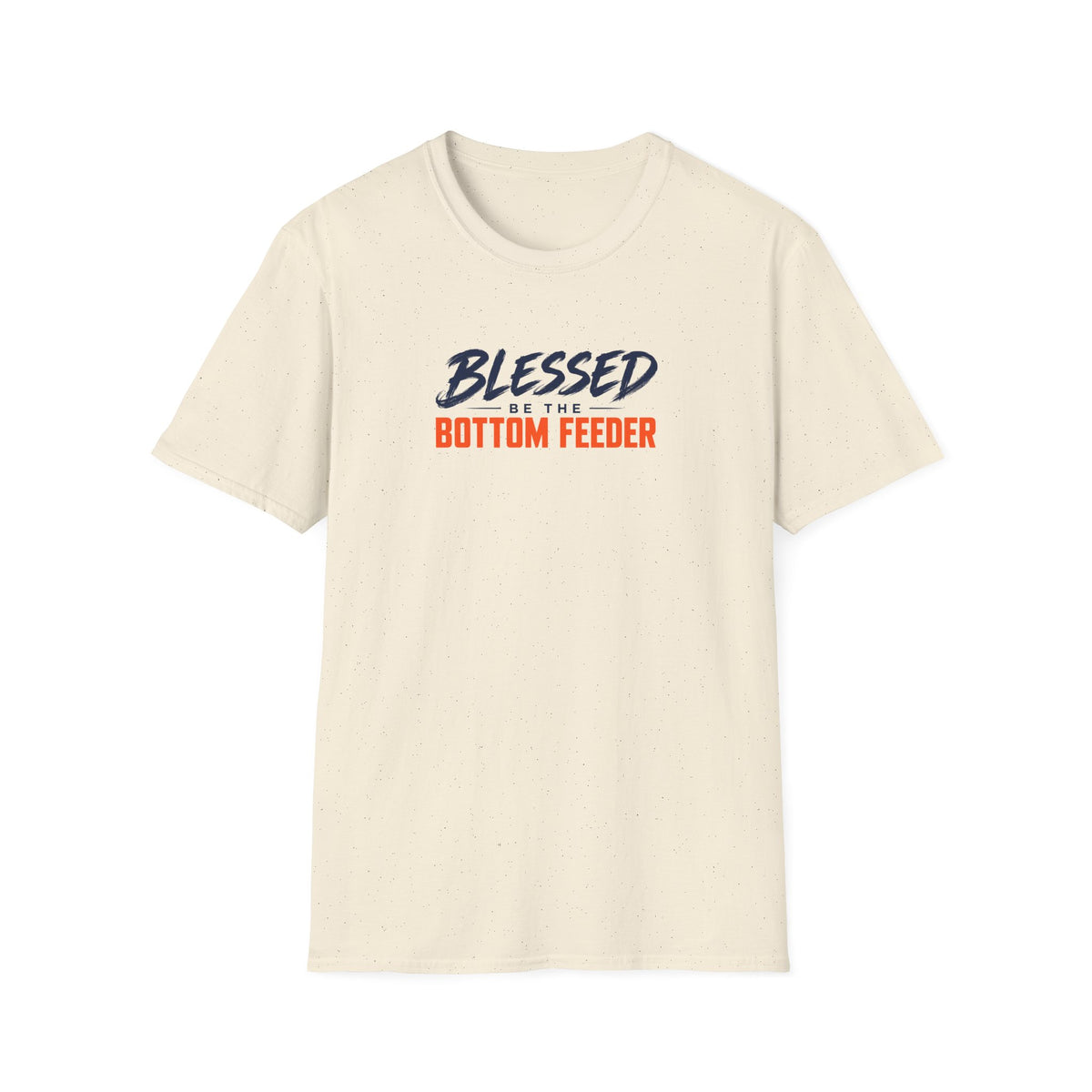 Blessed Be the Bottom Feeder Front & Back Christian Fishing T-Shirt - Psalm 40:2