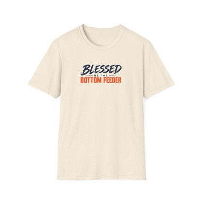 Blessed Be the Bottom Feeder Front & Back Christian Fishing T-Shirt - Psalm 40:2