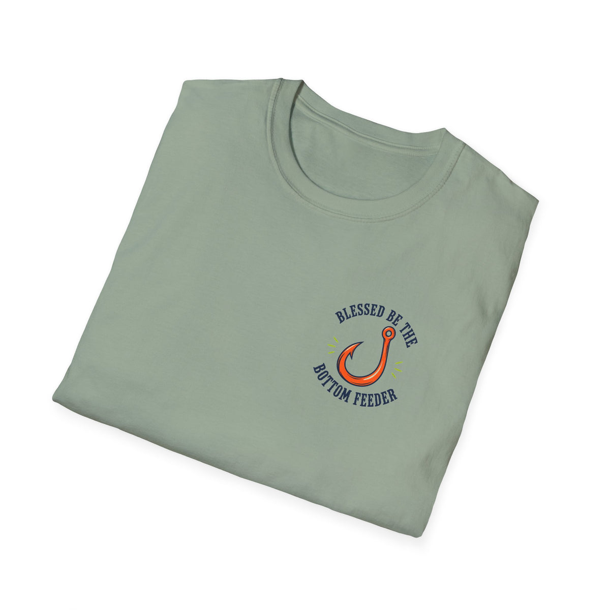Blessed Be the Bottom Feeder Christian Fishing T-Shirt - Psalm 40:2