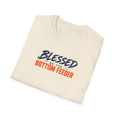 Blessed Be the Bottom Feeder Front & Back Christian Fishing T-Shirt - Psalm 40:2