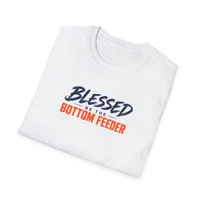 Blessed Be the Bottom Feeder Front & Back Christian Fishing T-Shirt - Psalm 40:2