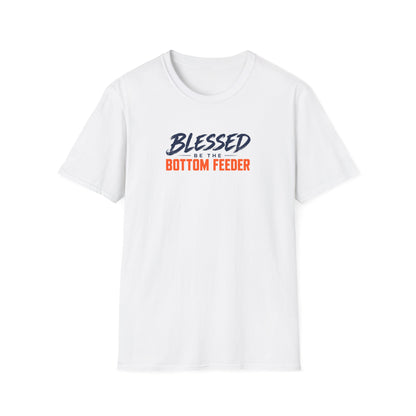 Blessed Be the Bottom Feeder Front & Back Christian Fishing T-Shirt - Psalm 40:2